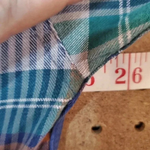 Eddie Bauer Bainbridge Flannel Plaid Long Sleeve Button Up Shirt Mens L - Picture 8 of 9